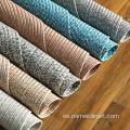 PP marrón claro trenzada alfombras para exteriores redondas